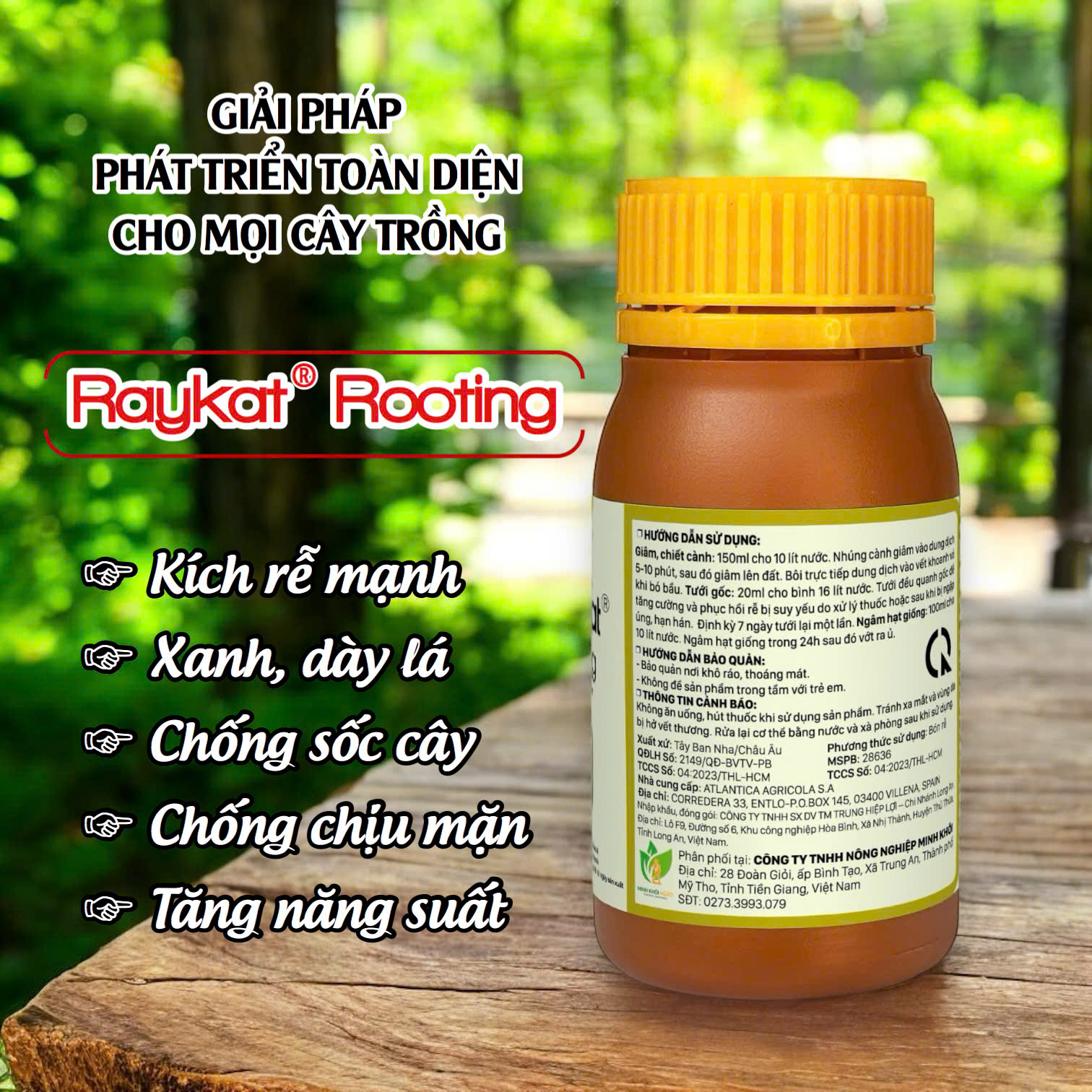 Phân bón sinh học hữu cơ Raykat Rooting - Chai 100ml